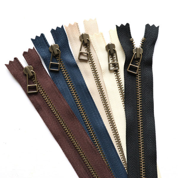 Y.K.K レザー用ファスナー 20cm AG 5色セット 4LFAG20-5MIX 5本