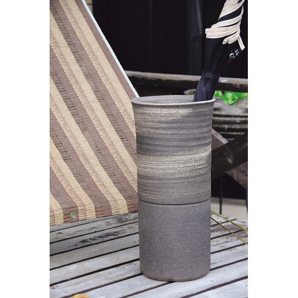 ヤマ庄陶器 信楽焼 傘立て 刷毛モダン G5ー6609 1箱（直送品） - アスクル