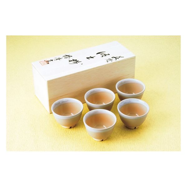 萩陶苑 萩焼 姫土 汲出5客揃 68007 1箱（直送品） - アスクル