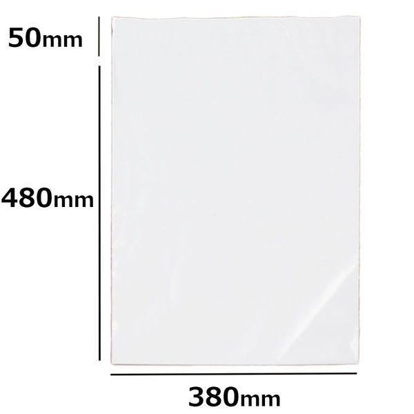 logimart 宅配ビニール袋LL 白 380×480mm 封かんシール付 1 logimart 宅配ビニール袋LL 白 380×480mm 封かんシール付 1