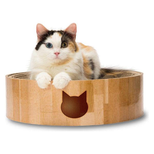 バリバリボウル 猫柄 2個 爪とぎ 猫壱 - アスクル バリバリボウル 猫柄 2個 爪とぎ 猫壱 - アスクル