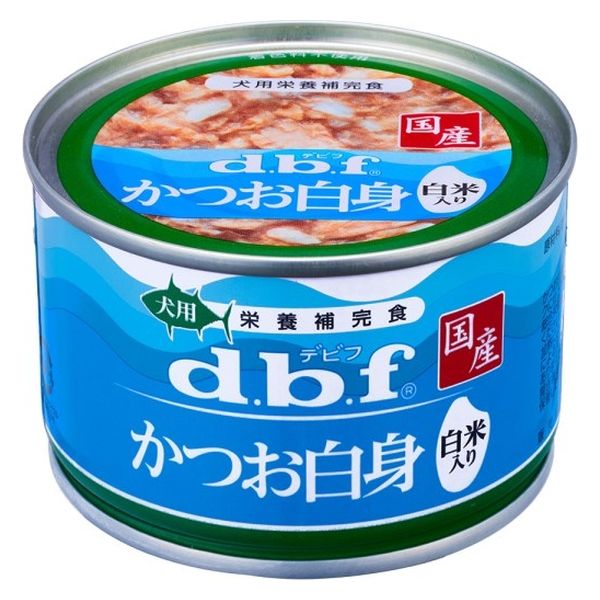 デビフ かつお白身 白米入り 国産 150g 6缶 ドッグフード 犬 ウェット 缶詰