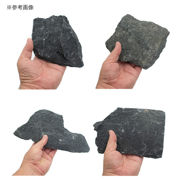 送料無料の商品 形状お任せ リーフ 黒甲石 255195 5kg(約5~25cm) サイズミックス 砂利・石・枕木