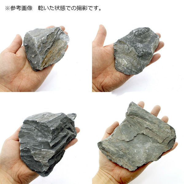 2024年激安 リーフ 形状お任せ サイズミックス（約5～20cm 黒鉈石 砂利・石・枕木