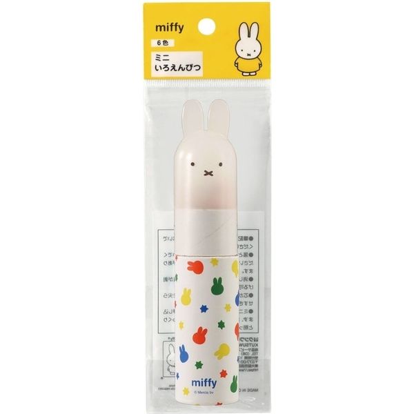 クツワ ミッフィー miffy ケース付きミニ色鉛筆（６色） MF659 1個