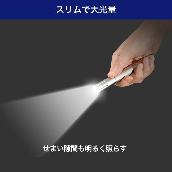 朝日電器株式会社 LEDアルミライト ペン型 DOP-EP402(SL) 1個