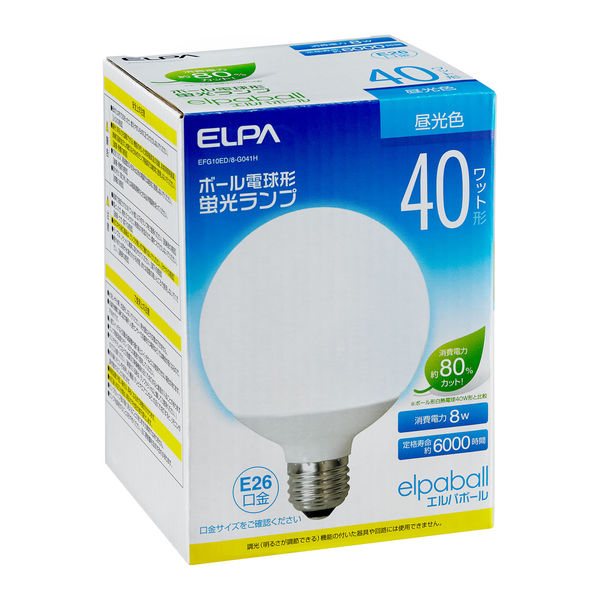 蛍光灯・電球 Mdjudhbdjdk 朝日電器株式会社 電球形蛍光灯G形 40W形 EFG10ED/8-G041H 1