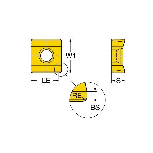 サンドビック コロミル331 チップ 【C】 N331.1A-08 45 08E-KL 3040 1