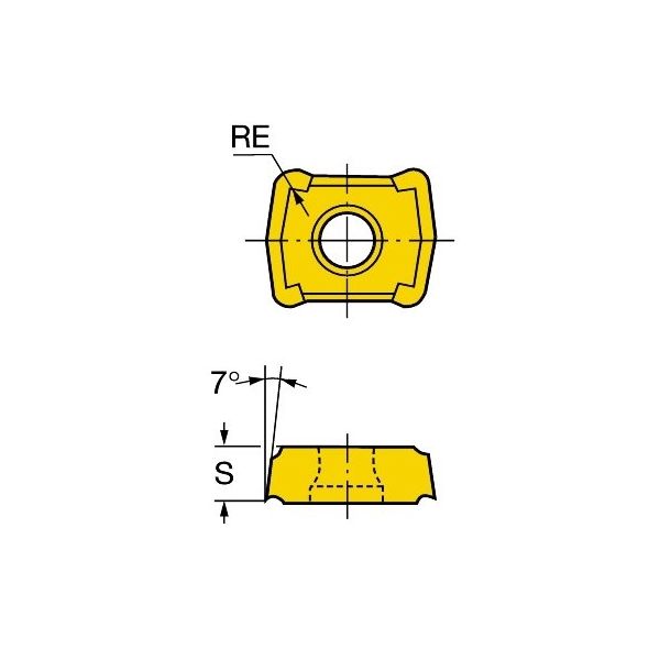 サンドビック コロマントUドリル チップ 【C】 LCMX 03 08-53 1020 1セット(10PC)（直送品） - アスクル