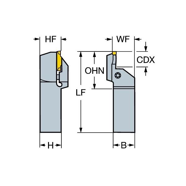 サンドビック コロカット1ー2 シャンクバイト 【F】 LF123H25-2525B-300BM 1PC（直送品） - アスクル