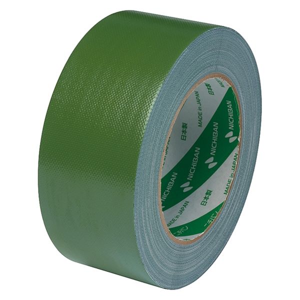 ガムテープ】 カラー布粘着テープ No.102N 0.30mm厚 緑 幅50mm ガムテープ】 カラー布粘着テープ No.102N 0.30mm厚 緑 幅50mm