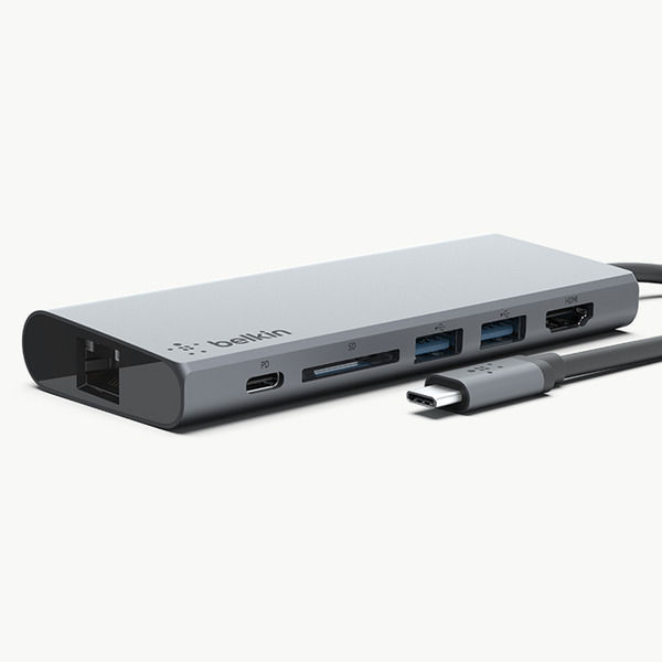 ドッキングステーション USB Type-Cハブ LANポート SDカードスロット HDMI×1 USBハブ Belkin 1個