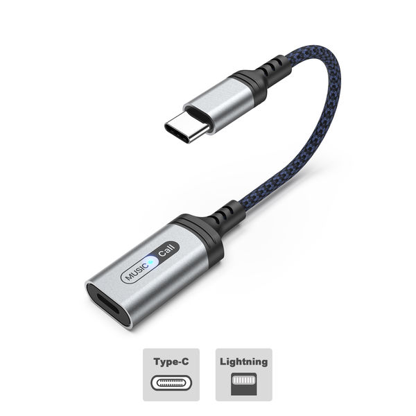 ライトニング 変換アダプター USB Type-C[オス] - Lightning[メス