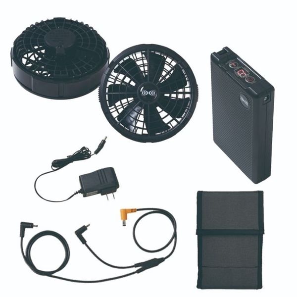 空調服(R) 長袖ブルゾン + 空調服(R)スターターキット/シルバー3L