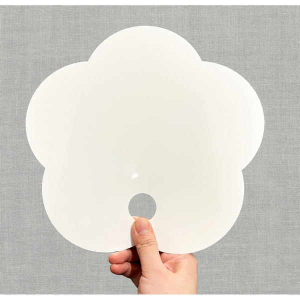 グリーンクロスPPうちわ 花型6300042521 1セット（5枚入）（直送品