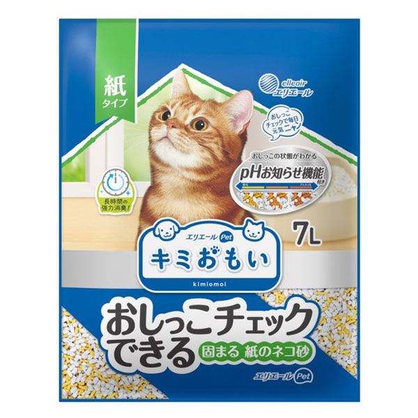 エリエール キミおもい おしっこチェックできる 固まる紙のネコ