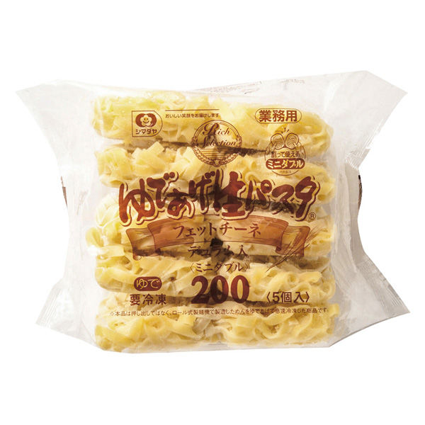 冷凍】ｼﾏﾀﾞﾔ/ゆであげ生パスタもちもち1.7mm(ﾐﾆﾀﾞﾌﾞﾙ) 5食入
