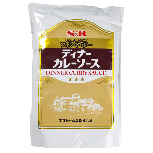 エスビー食品 業務用 フォン・ド・ボーディナーカレーソース3KG 1ケース 3KG×4（直送品） アスクル