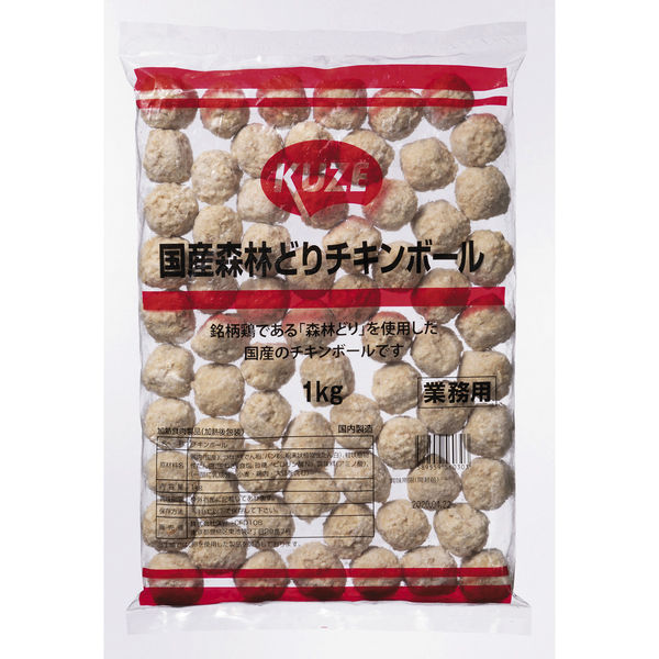 久世 ケ)業務用 国産森林どりチキンボール 1ケース 1KG×6 冷凍