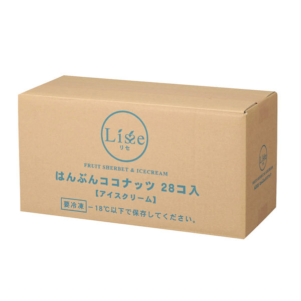 Lisse ケ)業務用 はんぶんココナッツ 1ケース 80ML×28 冷凍（直送品