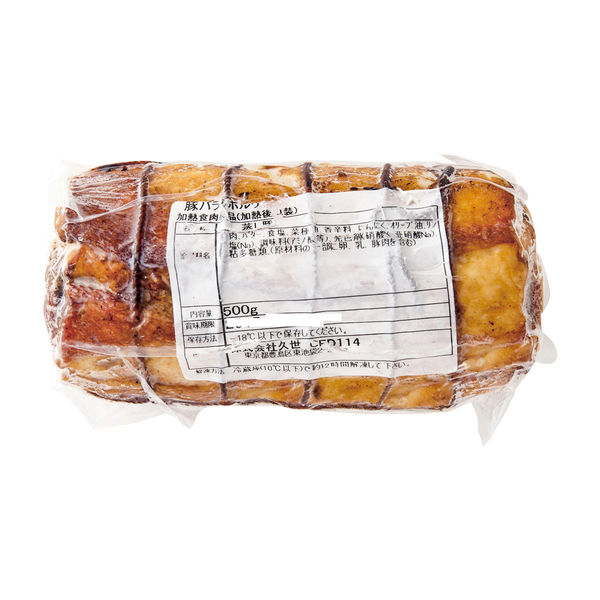 ＫＵＺＥ 業務用　豚バラのポルケッタ　1ケース　ヤク500G×20（直送品） 久世