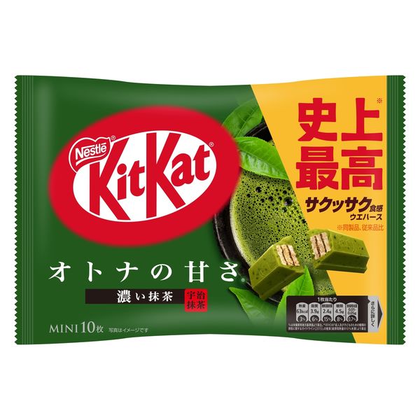 キットカット ミニ オトナの甘さ 濃い抹茶 10枚入 6袋 ネスレ日本 チョコレート 個包装