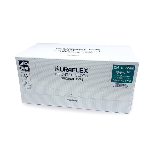 (未使用･未開封品)　クラフレックス カウンタークロス(60枚入)グリーン ar3p5n1 Amazon｜クラフレックス カウンタークロス(60枚入)グリーン