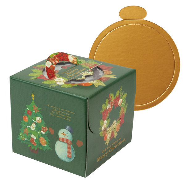 ヤマニパッケージ クリスマスリース4.5号（金台紙丸型付） 20-2328TM 1