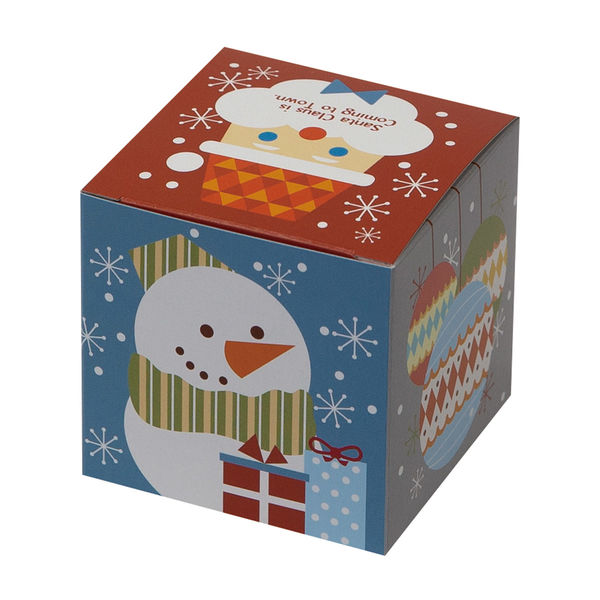 ヤマニパッケージ キューブBOX クラシッククリスマス 20-2480 1箱(200