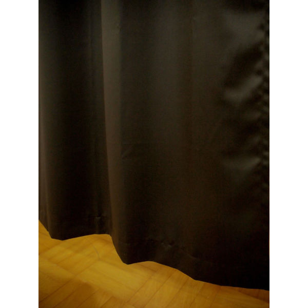 フォレストリンク 防炎遮光ハトメカーテン 1440×1780mm ダークブラウン