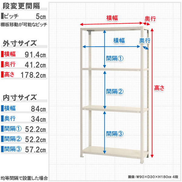 軒先渡し】北島 スマートラック NSTR-666 幅900×奥行400×高さ1782mm 