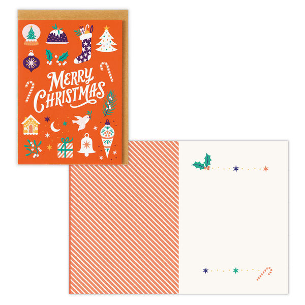 クリスマスJ ホールマーク クリスマスカード　便箋　レター　手紙 和小物サンタツリー【立体クリスマスカード】日本ホールマークの