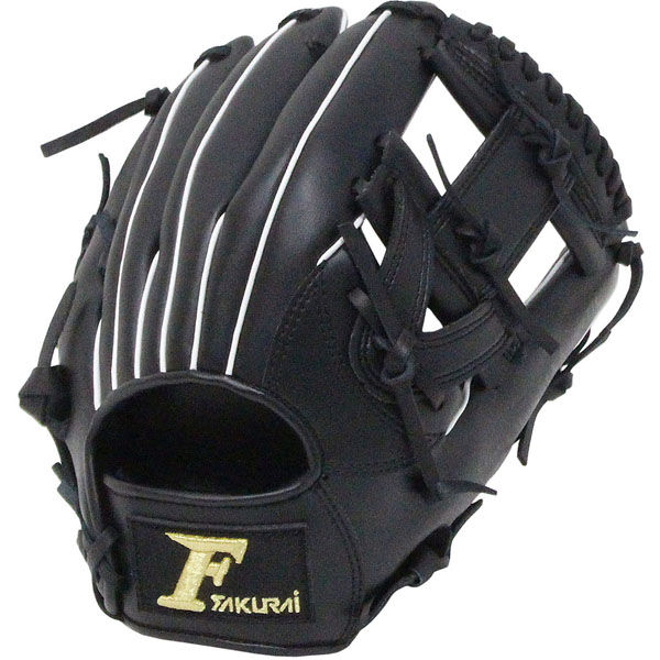 サクライ貿易 野球 ソフトボール 1号2号用 グラブ ブラック