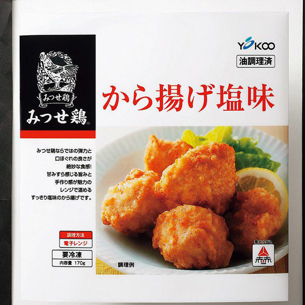ヨコオフーズ みつせ鶏 から揚げ塩味 HTSN-057 1袋（直送品） - アスクル