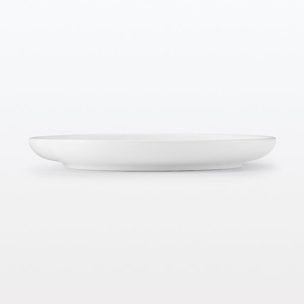 無印良品 日常の器 プレート 中 白 約直径19cm 良品計画 - アスクル