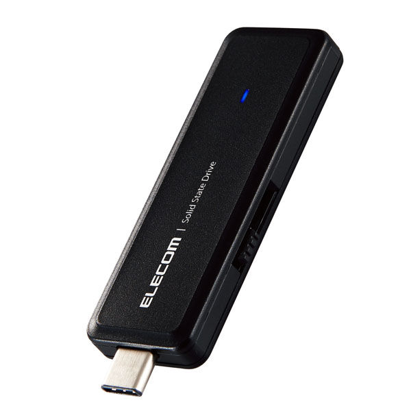 エレコム 外付けSSD 1TB USB3.2(Gen2) USBメモリ型 ブラック ESD-EMH1000GBK