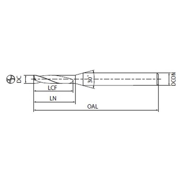 京セラ（株） ＫＤＺ フラットドリル KDZ0810X3.0S100N 1個（直送品