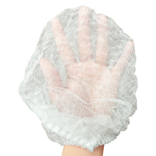 シー・エム・エル 使い捨てヘアキャップ ホワイト P060204 1袋(100枚