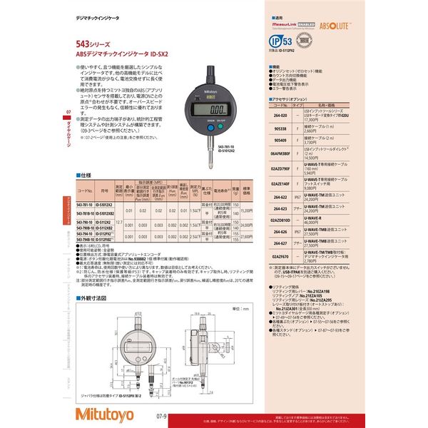 ミツトヨ ABSデジマチックインジケータ ID-S112X2 543-790-10 1台