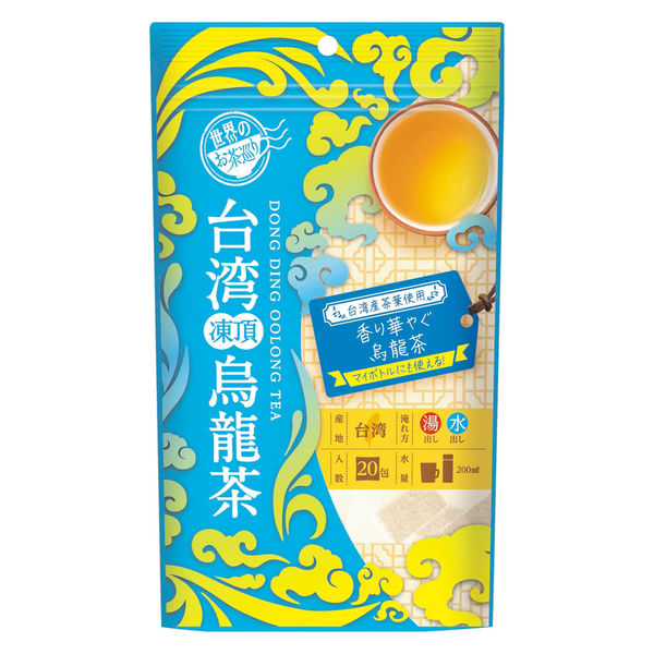 TTT 世界のお茶巡り 台湾烏龍茶 ティーバッグ 1セット（60バッグ：20バッグ入×3袋） アスクル