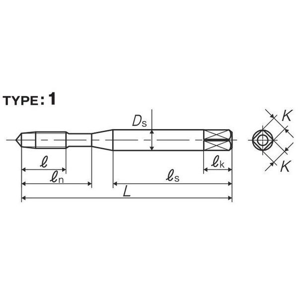 YAMAWA ハンドタップ　OC  4M×0.75 先　１００本 YAMAWA ハンドタップOC 4M×0.75 先100本