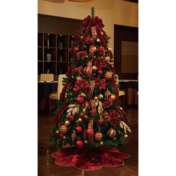 ストア・エキスプレス ツリーセット クリスマスレッド 高さ180cm