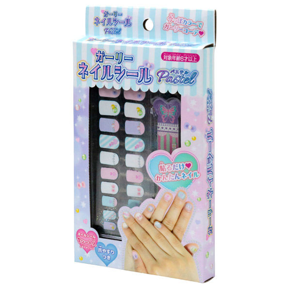 池田工業社 ガーリーネイルシール(パステル) 880 1セット(3個)（直送品