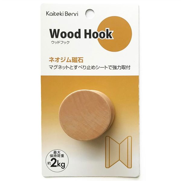 こりすページ ノムラテック ウッドフック Nー3019 ナチュラル 1セット(6個)（直送品