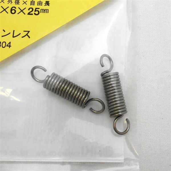 和気産業 ステンレス引きバネ 0.9×6×25mm 2個 SR-411 1セット(48個:2個