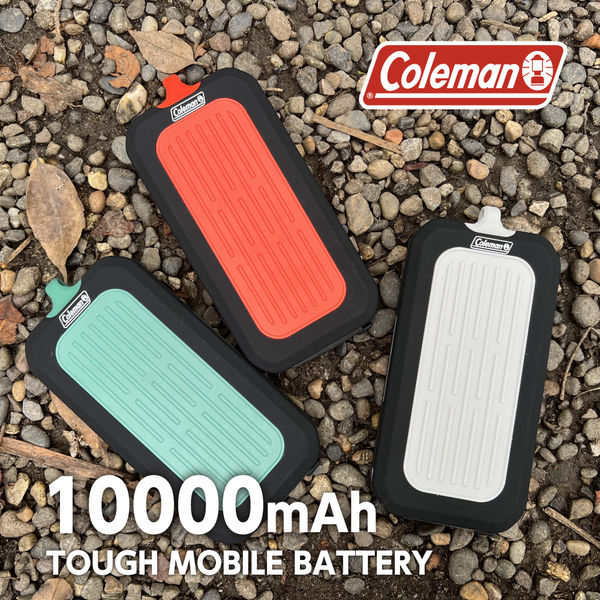 モバイルバッテリー 10000mAh 防水 防塵 IP67準拠 LEDライト フック付 