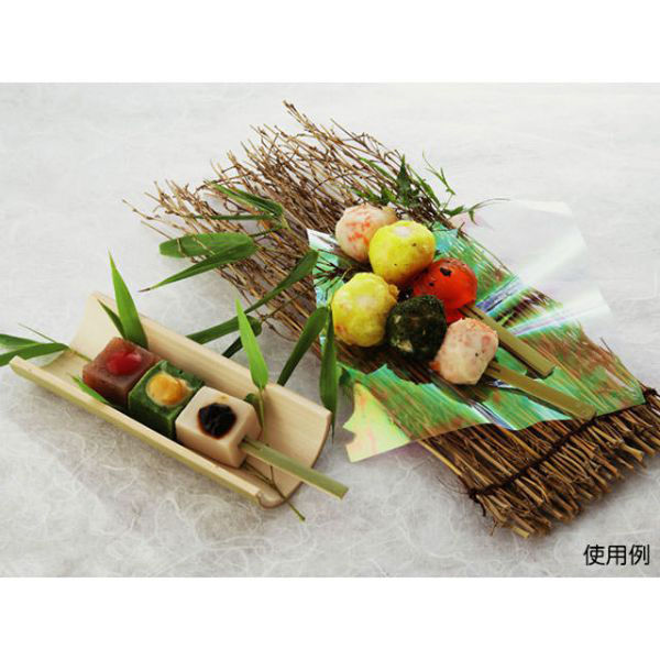 竹製 竹籠皿 天ぷら皿 盛り付け皿 - 店舗用品