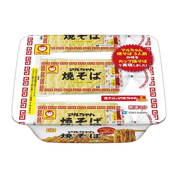 マルちゃん焼そば（3食）1セット（1パック×3） 東洋水産 - アスクル