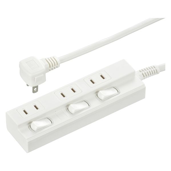 オーム電機 3口3m節電タップEDLP22 00-1597 1個 - アスクル
