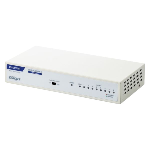 スイッチングハブ 8ポート ギガ LANハブ 磁石付 電源内蔵 ループ スイッチングハブ 8ポート ギガ LANハブ 磁石付 電源内蔵 ループ